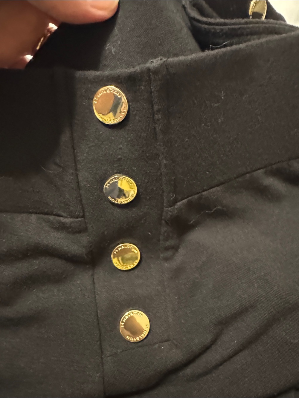 Halston Heritage Black Trousers with Branded Waist Tag, XL - Picture 3 of 4